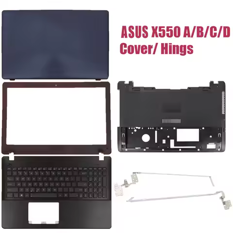 New Cover for Asus X550 X550C A550 F550 X550V Y581C LCD Back Cover/ Front Bezel/Palmrest Upper/HINGE
