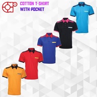 *CLEARANCE* Arora Cotton Collar Polo T-Shirt With Pocket