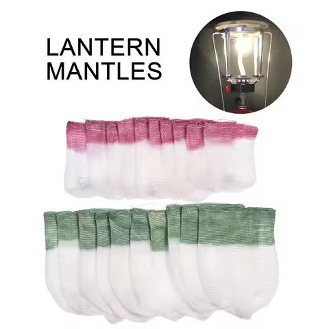 10pcs Gas Lantern Mantle Kerosene Gas Lamp Cover Durable Mesh Mantle High-quality Outdoor Gas Lanter