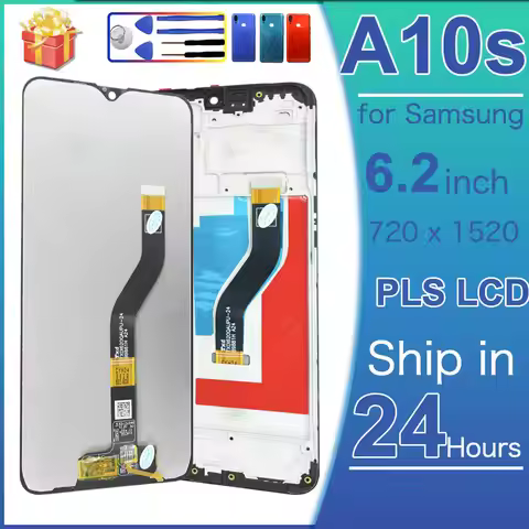 6.2' For Samsung A10s LCD A107/DS A107F A107FD A107M Display Touch Screen Digitizer Assembly With Fr
