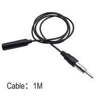 ≈Radio Cable Wire Extension Cable 100cm ABS Auto AM/FM Antenna Auto Parts Black Car Accessories ☋j