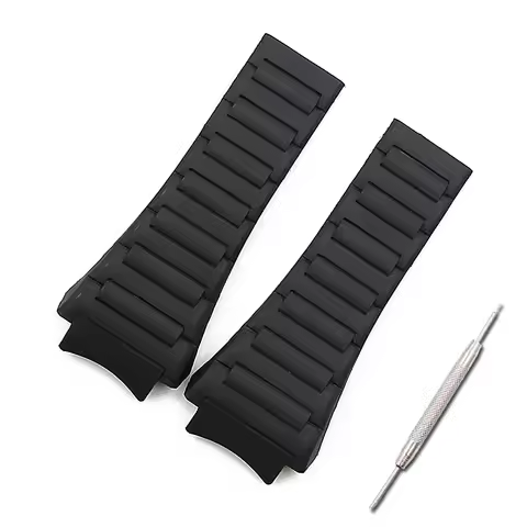 22mm 23mm men soft rubber watch strap accessories compatible for porsche design 6620 watch band wome