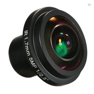 1.7mm Fisheye Lens HD 5.0 Megapixel M12 Mount 1/2.5" F2.0 For CCTV IP Camera 180 Degree Wide Angle P
