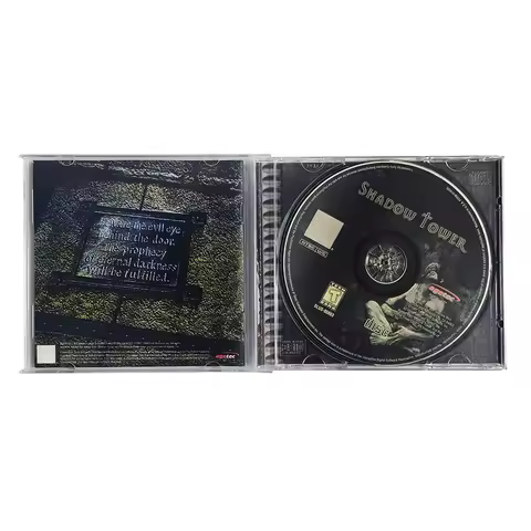PS1 Copy Game Disc Shadow Tower Without Manual Discs Modded Console Station1 Retro Optical Driver Vi