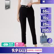 ESPADA กางเกงทรงสลิม ผู้หญิง สีดำ | Slim Trousers | 05092