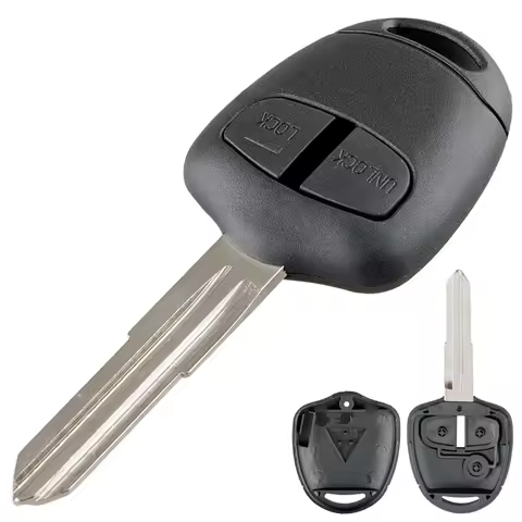 2 Buttons Car Remote Key Shell Case with MIT8 Blade Fit for Mitsubishi Lancer IV V VI VII VIII IX CT