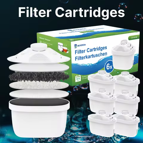 Alkaline Water Filter Replacement Cartridge for Water Pitcher 7 Stage Filtration System Purifier for