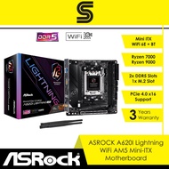 ASROCK A620I Lightning WiFi AM5 Mini-ITX Motherboard - Ryzen 7000 | Ryzen 9000