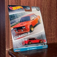 MATTEL Hot Wheels Premium Modern Classics – Fiat 131 Abarth Red | Real Riders Metal Diecast 1:64 Mat