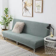 Multi-purpose sofa cover set, folding sofa bed cushion set, full set for bedroom rental, sleeveless 