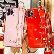 OPPO Realme 7,7i,7 Pro,6,6i,6 Pro,5,5S,Realme 5i,5 Pro 6D Glitter Soft Phone Case + Strap