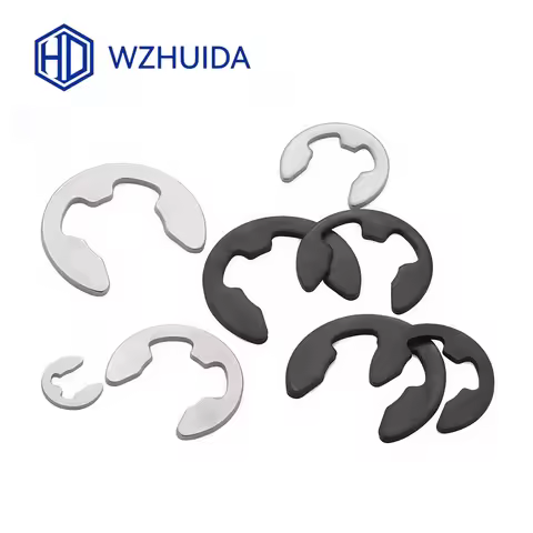 WZHUIDA M1 M1.2 M1.5 M2 M3 M3.5 M4 M5 M6 M7 M8 M10 to M20 E Clip Circlip Retaining Ring Washer 304 S