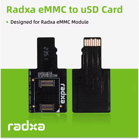 Radxa EMMC to USD Card, Designed for Radxa EMMC Module