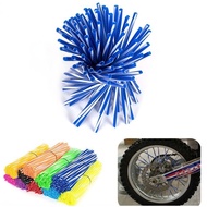 Motorcycle Spoke Cover 72Pieces Dual Color Rim Spoke Packing Kit Skin Cover For 17Inch Rim