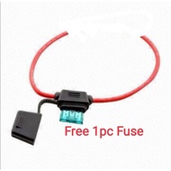 Fuse Holder Black 12V Mini Blade Water Proof/Fuse Holder Mini Waterproof