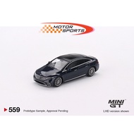 Mini GT 1/64 Mercedes Benz EQS 580 4MATIC Nautical Blue Metallic 1:64