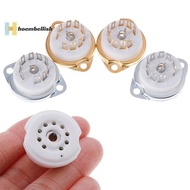 <Hoembellish> 1Pc chassis mount 9pin ceramic tube soet for EL84 ECC82 6922 12AX7 well