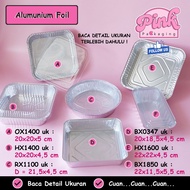 Aluminum Foil Tray Pudding Lasagna Dimsum OX1400 HX1600/ HX1400/ RX1200/ BX1850/ BX0347