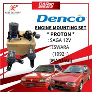 Denco Proton Saga Iswara 1.3 (1992~) [Manual] Engine Mounting Kit Set Original Made In Malaysia Quality Genuine