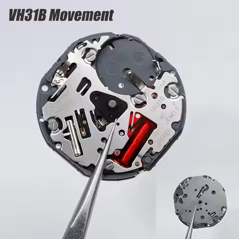 VH31 Movement 3 Hands Sweep Second Japan VH31 Movement Original SII/TMI VH31 Watch Movement