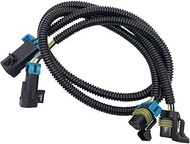 2pcs Black Oxygen O2 Sensor Header Extension Harness 24 inches long Compatible with LS2 LS3 LS7 2005