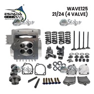 ESPADA Racing Head 21/24 4 Valve Complete Set For WAVE125