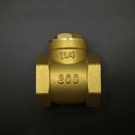 DN32 G1-1/4" BSPP Female Thread Brass Swing Check Valve One Way