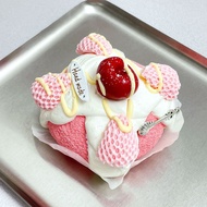 Pink Strawberry Ma Ou Bao Pinch Slow Rebound Popping Super Soft Cement Feel Little Red Book Same Sty