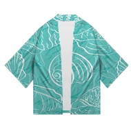 Role-playing Men's Leaf Print Sweet Haori Kimono