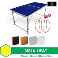 Meja Lipat Portable Serbaguna - Meja Lipat Koper HPL ( Kode : FT 1 )