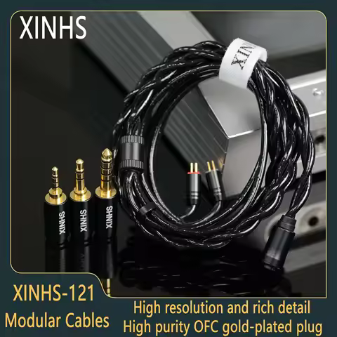 XINHS-121 Multi-Element 2.5mm/3.5mm/4.4mm Modular Headphone Upgrade Cable for MOONDROP DUSK/Meteor/F