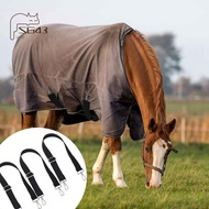8 Pcs Horse Blanket Leg Straps, Replacement Elastic Straps with Double Swivel Snaps, Adjustable Leng