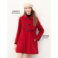 [Ready Stock] Gelia Autumn New Style Silk Wool Double-Sided Woolen Jacket 1A9J6E77B