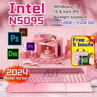 YG4 Laptop Pink 15,6'' baru IPSN5095 Ram20g+512GB SSD