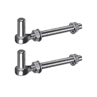 J Bolt Gate Hinges Rustproof J Bolt Hinges Long Service for Easy Installation