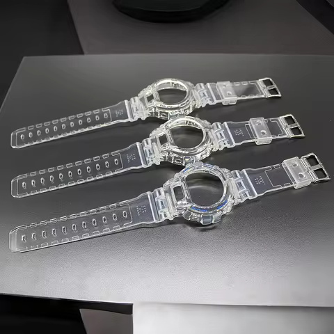 Transparent Watchband for DW-6900 / 6600 / 6930 Strap and Bezel Waterproof Watch Band