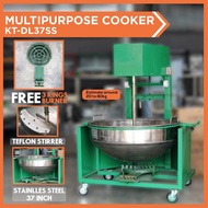 Multipurpose Cooker With Stainless Steel Bowl (Kawah) 37 Inch With Teflon Stirrer