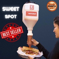 Space-Saving Hanging Sauce Dispenser - Sauce Hanger - Hands-Free Sauce Dispenser Large Capacity 5.5L
