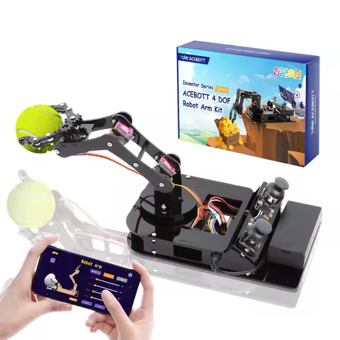 ACEBOTT ESP32 Robot Mechanical Arm Kit For Arduino DIY Desktop Educational Robot Arm for Arduino
