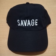 SAVAGE BASEBALL CAP SAVAGE EMBROIDERED BASE BALL CAP/