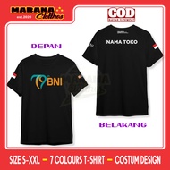 BANK BNI 79th Anniversary T-shirt Free Logo DB Store Name Distro T-shirt