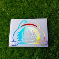 STIKER CUTTING ONE PIECE REFLECTIVE NYALA SAAT TERSOROT LAMPU STIKER MOTOR ONE PIECE STICKER CUTTING