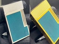 🔥S.T.Dupont都彭朗聲幾樓工藝限量版打火機 藍金色/銀藍色