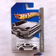 Hot Wheels 2013 Toyota AE-86 Corolla - White