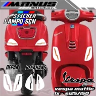 VARIATION OF VESPA MATIC TURN LAMP STICKERS/LX s125-150 VESPA MATIC MOTIF TURN LAMPcutting stiker/MO