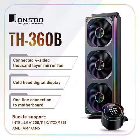 Jonsbo TH-360 AIO CPU Liquid Cooling Integrated Water-cooled Radiator TH-240 PC Water Cooler LGA1700