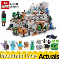 Lepin MINECRAFTED 18032 The Mountain Cave Compatible  inglys My worlds 21137 stacking block model bu