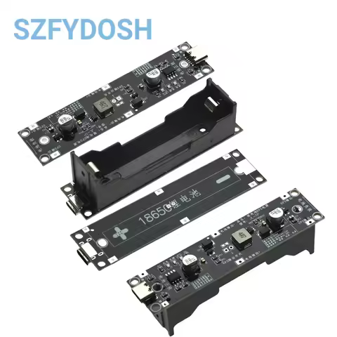 5V 9V 12V Type-C 18650 Lithium Battery Boost Step Up Module UPS Uninterruptible Power Supply Charge 