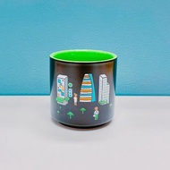🏙城市的風景 💚星巴克小鎮 🎨Starbucks hand paint city Hong Kong ☕️mini cup mug hk green 🦚星巴克 限量版 香港 👩🏻‍🎨手繪城市風景迷你杯 翠綠色 🪸全新現貨✨ 🪸89ml / 3fl oz 🦜
