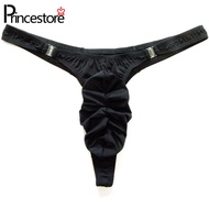 Mens Low Waist Sexy Underwear Elastic T-back Breathable Thong G-String